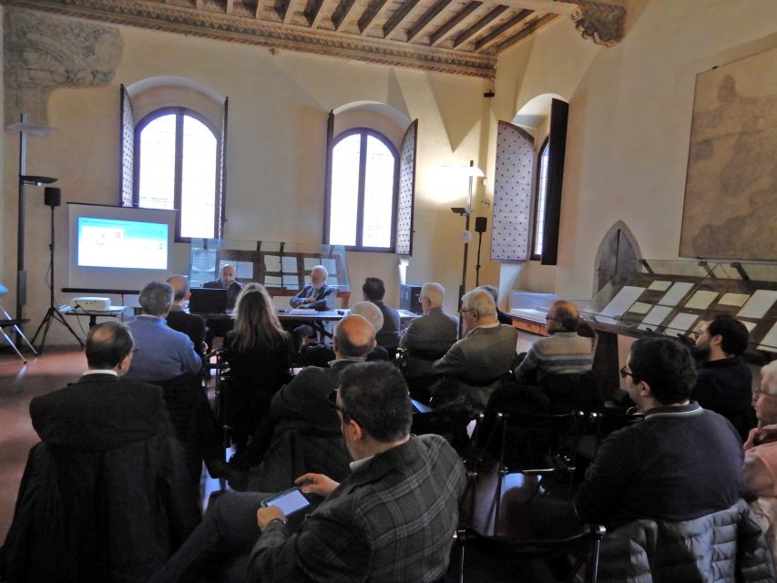 La sala dell'Archivio di Stato di Prato