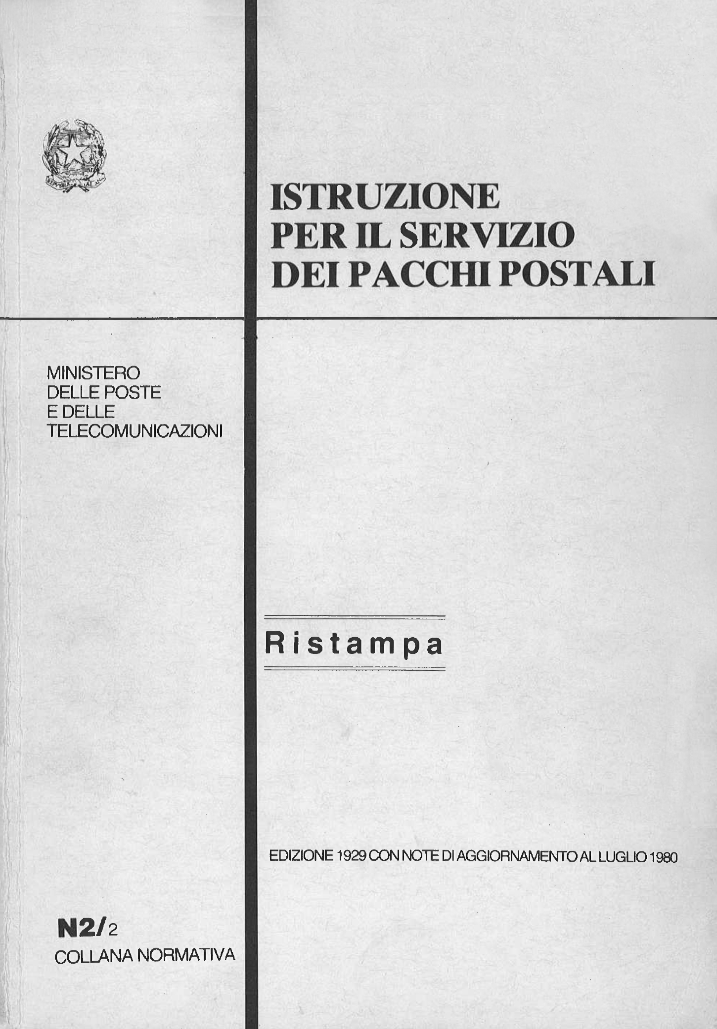 Pubblicazioni non periodiche dell’Amministrazione postale italiana